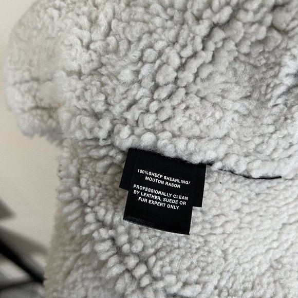 Lafayette 148 Dark Brown Sheep Shearling Lined Leather Coat Jacket Size Medium - Picture 8 of 11